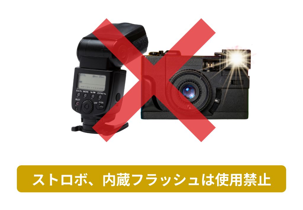 フラッシュ禁止