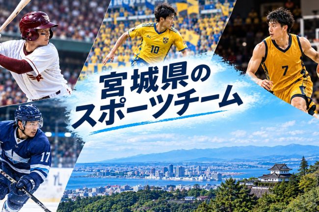 宮城県・仙台を拠点にするスポーツチーム5選！推し活・観戦におすすめの注目選手＆撮影ガイド